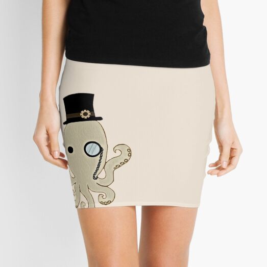 Steampunk Octopus Mini Skirt