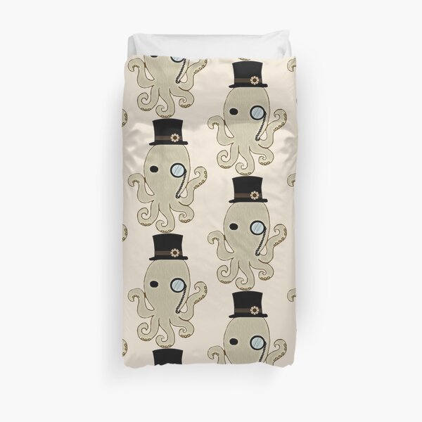 Steampunk Octopus Duvet Cover