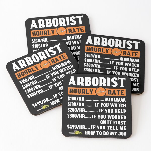 Item preview, Arborist Hourly Rate: Tree Surgeon Climber, Funny Arborist Gift designed and sold by Adexyl.