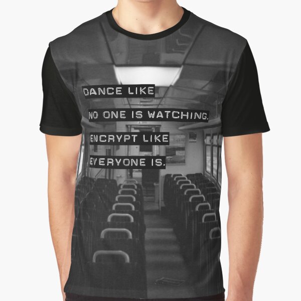 Aperçu de l'œuvre Crypter comme si tout le monde regardait (arrière-plan noir et blanc) créée et vendue par MesteMonokrom.