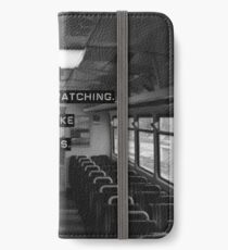 Encrypt like everyone is watching (B&W BG) iPhone Wallet/Case/Skin