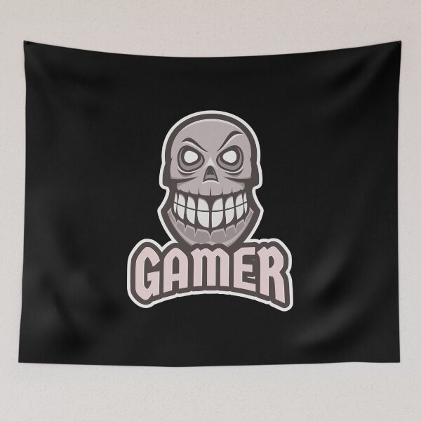 Item preview, Gamer with Smiling Skull designed and sold by PRIVARSHU.