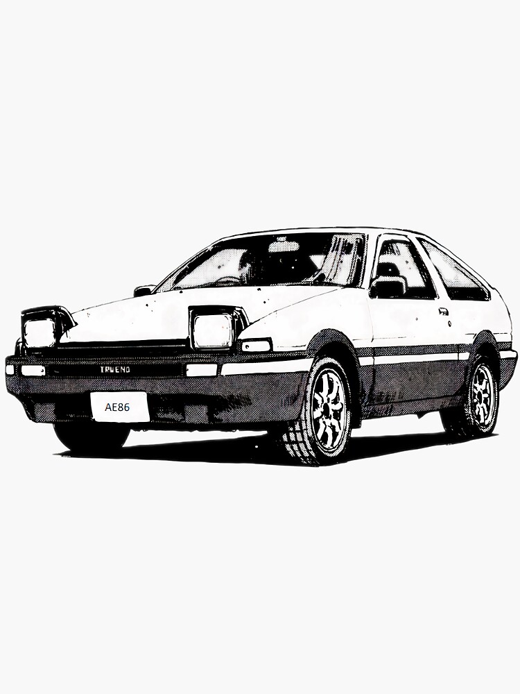 Initial D - AE86 Toyota Trueno Sprinter Sticker for Sale by