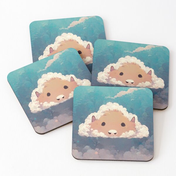 Item preview, Kawaii Capybara Animal In The Clouds  designed and sold by Pet Shelter.
