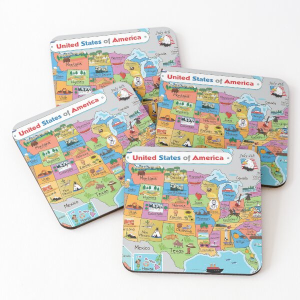 Item preview, 50 States Of America Map  designed and sold by Tema EL.