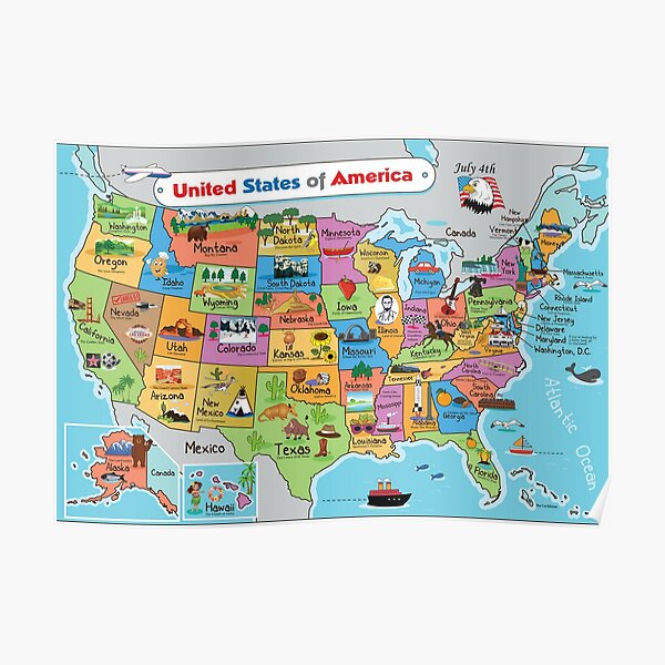 America baseball teams map Postcard for Sale by 42youbest