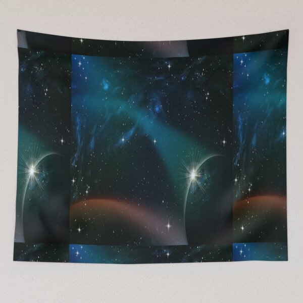 Item preview,   Cool blue nebula galaxy outer space Universe designed and sold by BEAUTY ⭐⭐⭐⭐⭐.