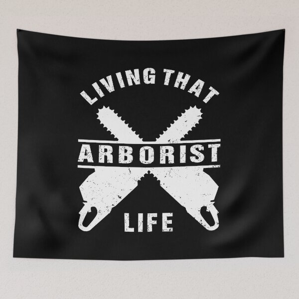 Item preview, Living That Arborist Life: Tree Surgeon Climber, Funny Arborist Gift designed and sold by Adexyl.
