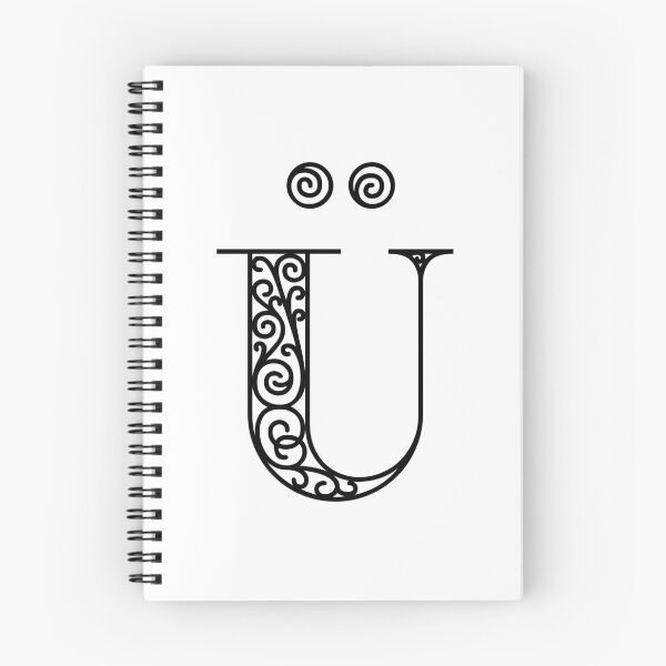 Item preview, Ü - U Umlaut Letter Pretty Font designed and sold by trendingatees.