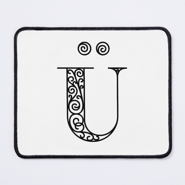 Item preview, Ü - U Umlaut Letter Pretty Font designed and sold by trendingatees.