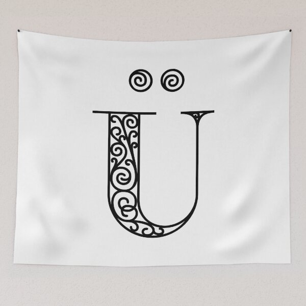 Item preview, Ü - U Umlaut Letter Pretty Font designed and sold by trendingatees.