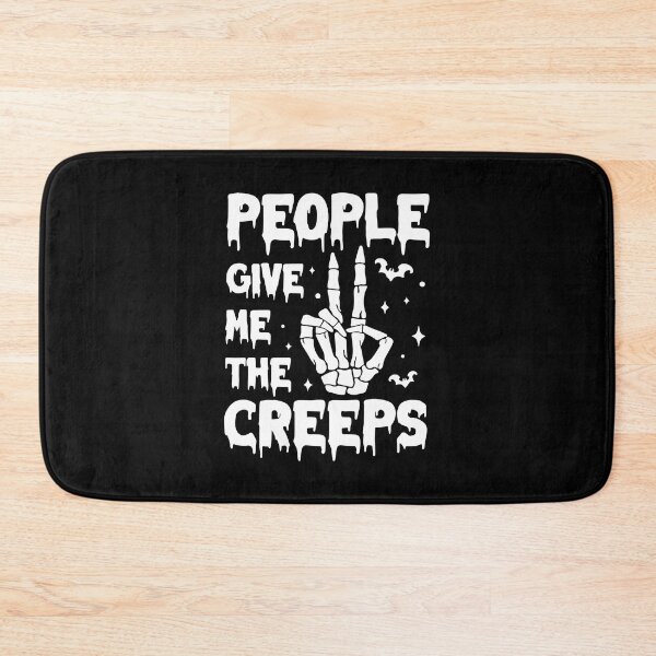 Item preview, People Give Me The Creeps, Halloween, Horror, Horror Gift, Skeleton Hand, designed and sold by SpookySeasonTee.