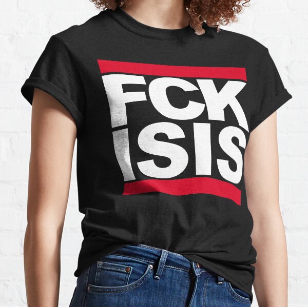 Vista previa del artículo con la obra «FCK ISIS», diseñado y vendido por Chachek.