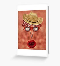 Goofy Face Pattern Duvet Greeting Card