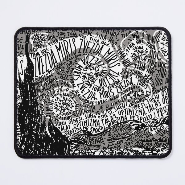 Item preview, Van Gogh Starry night word art illustrated (on Serbian) designed and sold by AdrijanaAjaDa.