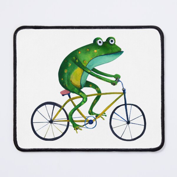Item preview, Frog on bicycle designed and sold by Cute-Kingdom.