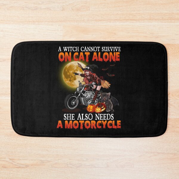 Item preview, A Witch Cannot Survive on Cat Alone She Also Needs a Motorcycle designed and sold by ElzaMathurinppi.