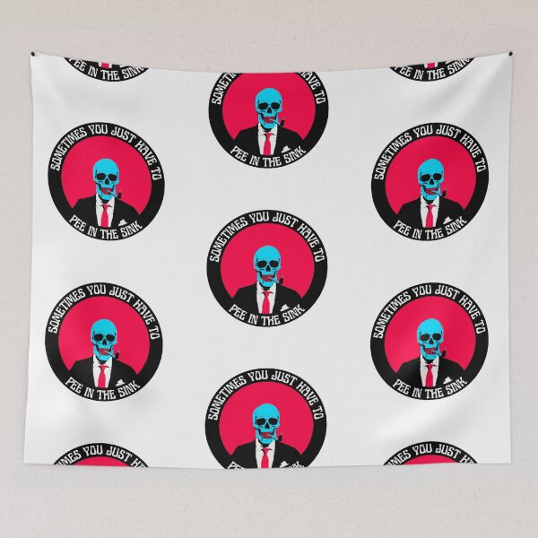 Artikelvorschau, Sometimes You Have To Pee In The Sink Pop Art Skull entworfen und verkauft von PVSKI.