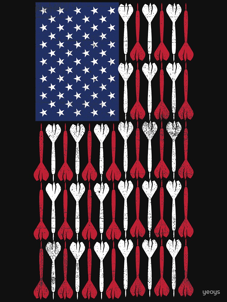 Vintage Flag > US Flag Made of Darts > Bullseye by yeoys