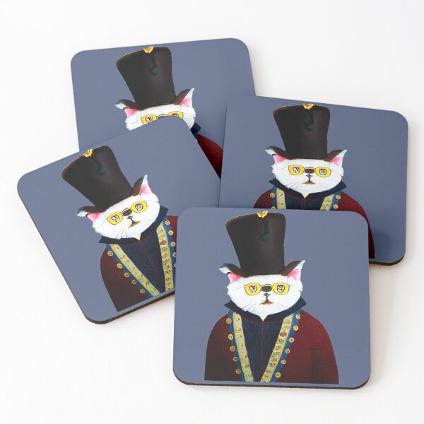 Item preview, cat dressed as nobleman with funny cylinder  designed and sold by Catator.