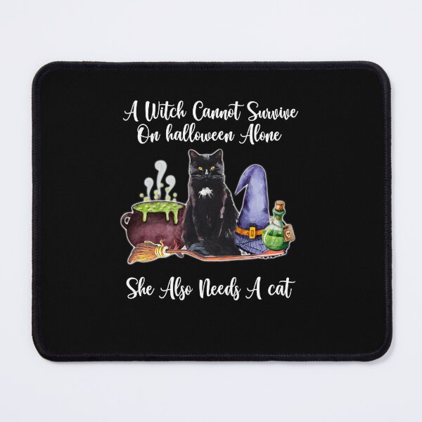Item preview, A Witch Cannot Survive On Halloween Alone She Also Needs A Cat designed and sold by ElzaMathurinppi.