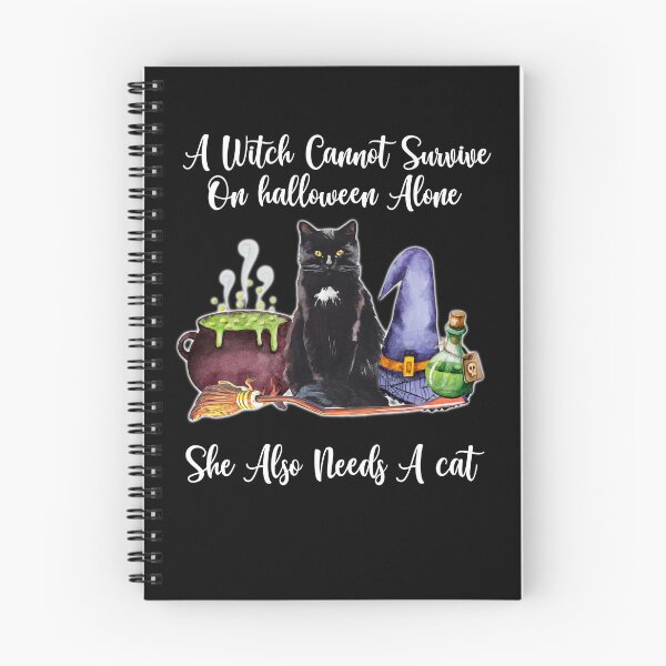 Item preview, A Witch Cannot Survive On Halloween Alone She Also Needs A Cat designed and sold by ElzaMathurinppi.