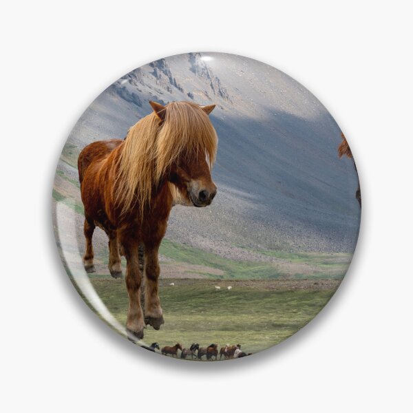 Item preview, Icelandic horses watching Icelandic horses designed and sold by rmc314.