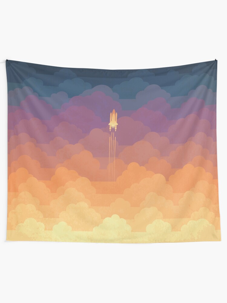 Alternate view of Clouds Tapestry