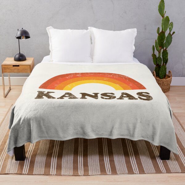 Item preview, Retro Vintage Kansas Souvenir 60s Rainbow Distressed designed and sold by Delightfully Cynical.