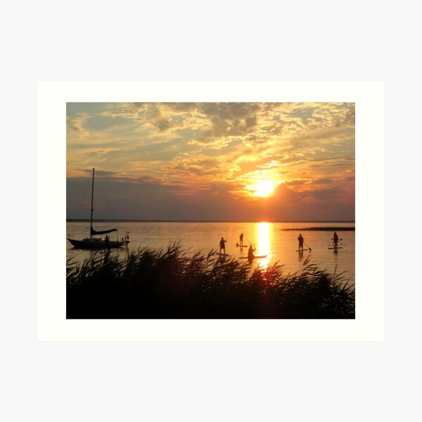 Drifting Into Sunset Art Print