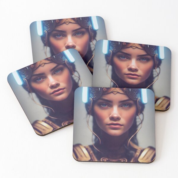 Item preview, Futuristic Female A.I Robot Illustration designed and sold by Tuko Designs.