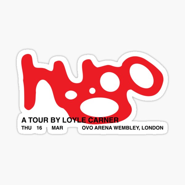 Item preview, Loyle Carner Hugo Tour London Logo Graphic Tshirt and Sticker designed and sold by jamiejonesuk.