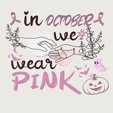 In October We Wear Pink Cute Cat Breast Cancer Awareness Shirt, Halloween  Candy Jar Ideas