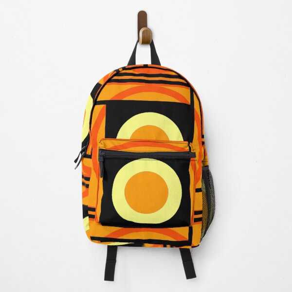 Item preview, Photomontage motifs geometriques oranges jaunes et noirs designed and sold by Carré Comme Orange.