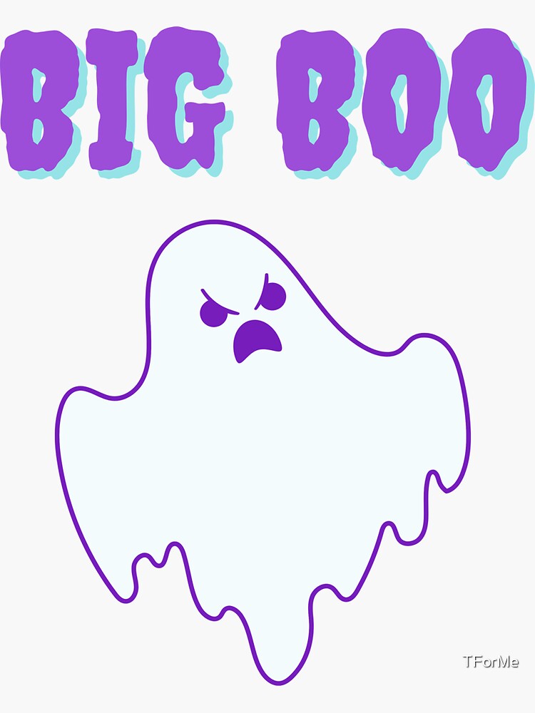 "BIG BOO Siblings Halloween Design For Big Brother" Sticker for Sale