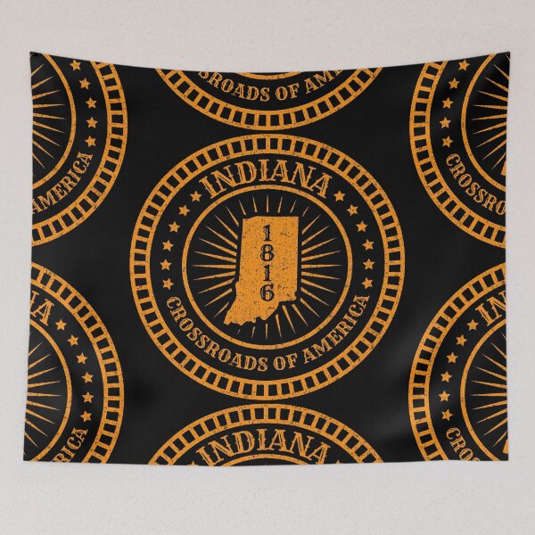 Item preview, Indiana State Map Slogan - Motto IN The Hoosier State designed and sold by Ranggasme.
