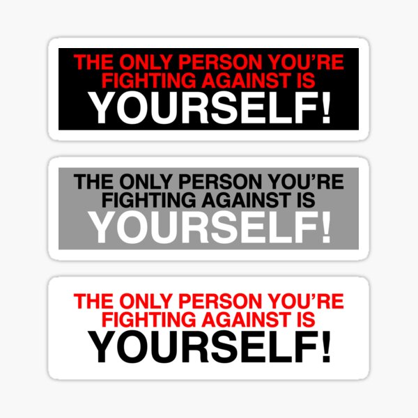 Item preview, Loyle Carner The only person youre fighting against is yourself Hugo Sticker and Magnet Set designed and sold by jamiejonesuk.