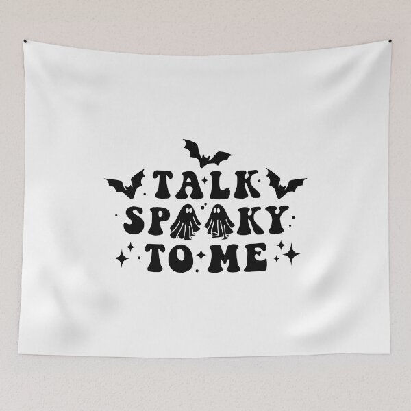 Item preview, Talk Spooky To Me Halloween Quote designed and sold by SpookySeasonTee.