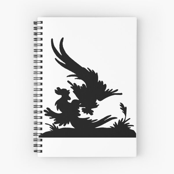 Item preview, Fairytale Germany cockfight silhouette black designed and sold by G-M-Designs.