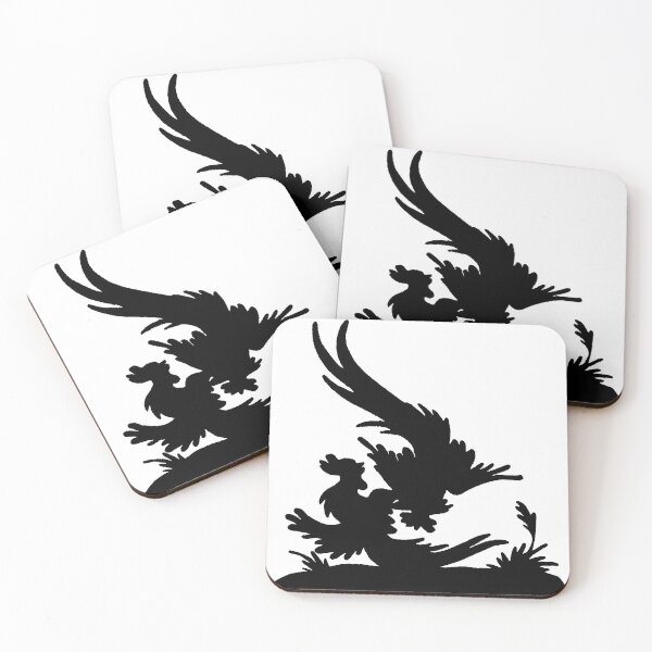 Item preview, Fairytale Germany cockfight silhouette black designed and sold by G-M-Designs.