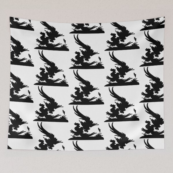 Item preview, Fairytale Germany cockfight silhouette black designed and sold by G-M-Designs.