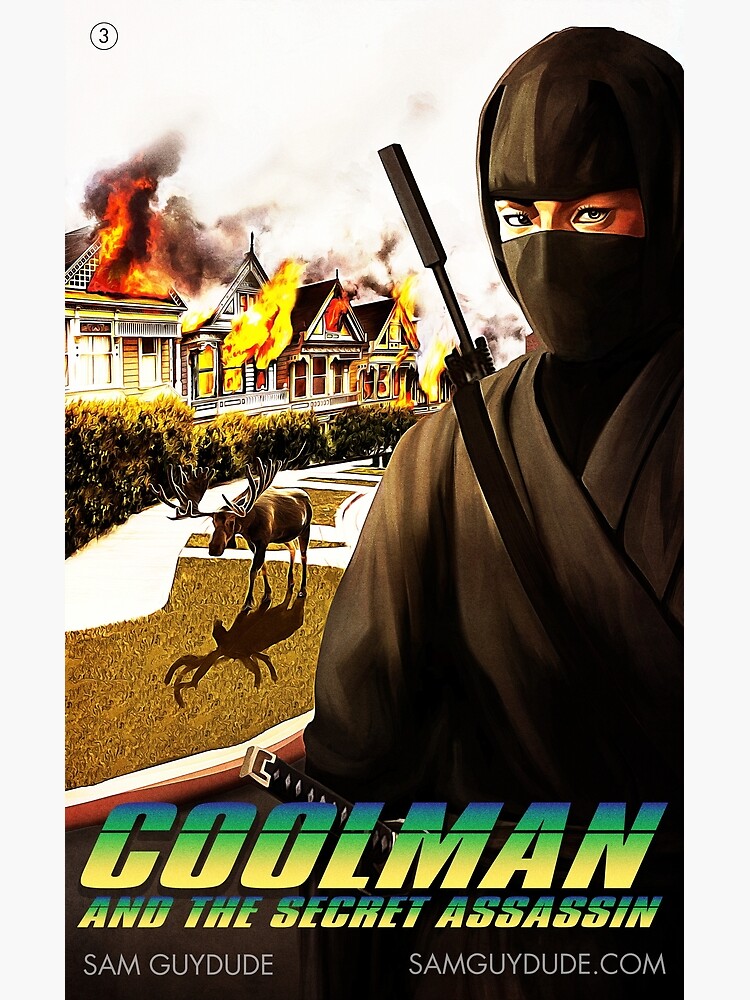 Thumbnail 3 of 3, Poster, Coolman And The Secret Assassin designed and sold by samguydude.
