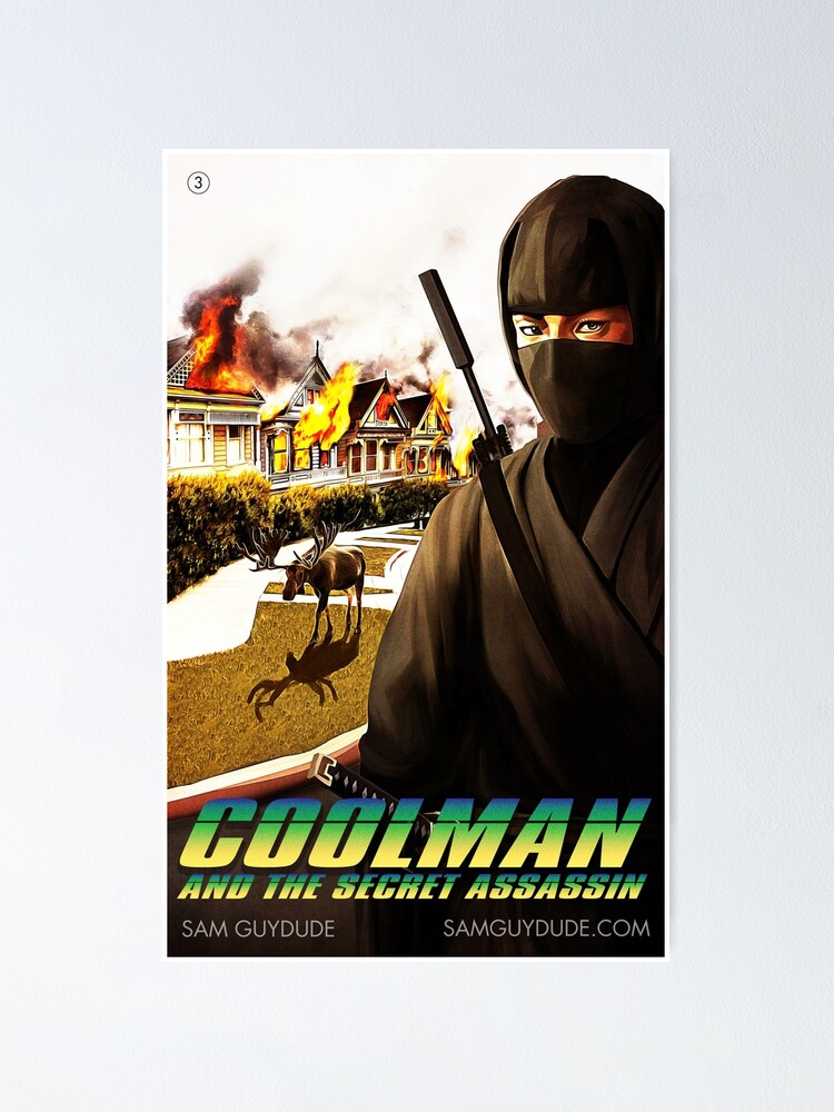 Poster, Coolman And The Secret Assassin designed and sold by samguydude