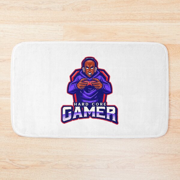 Item preview, Hard Core Gamer Controller Blue on Red designed and sold by Rorulent.