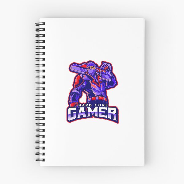 Item preview, Hard Core Gamer Cyborg Blue on Red designed and sold by Rorulent.