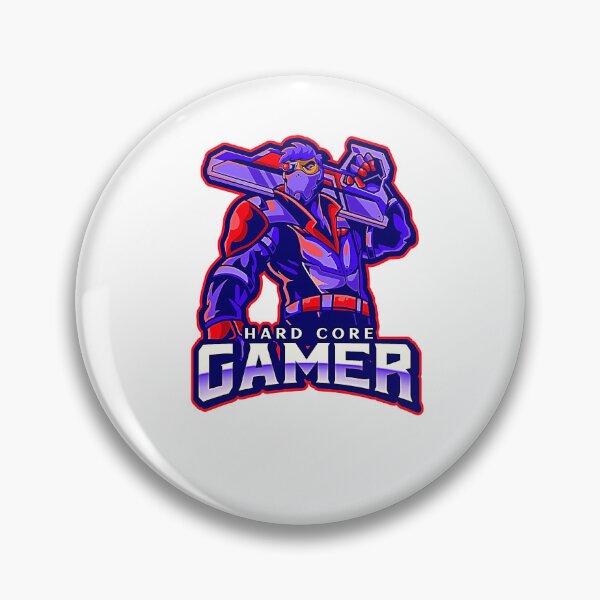 Item preview, Hard Core Gamer Cyborg Blue on Red designed and sold by Rorulent.
