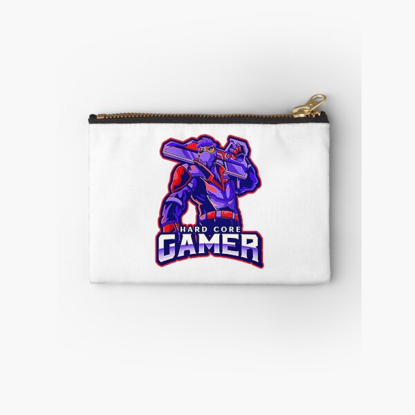 Item preview, Hard Core Gamer Cyborg Blue on Red designed and sold by Rorulent.