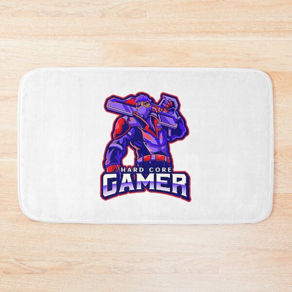 Item preview, Hard Core Gamer Cyborg Blue on Red designed and sold by Rorulent.