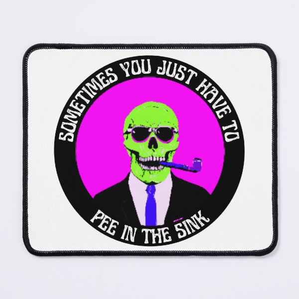 Item preview, Sometimes You Have To Pee In The Sink Pop Art Skull designed and sold by PVSKI.