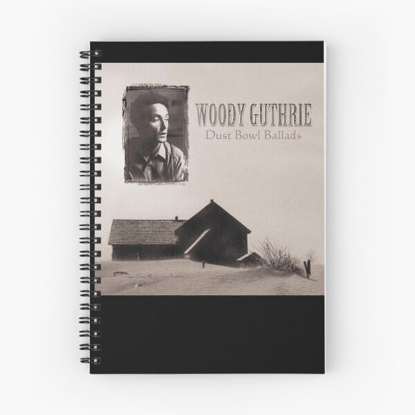 Item preview, Woody Guthrie Dusty Bowl Ballads Album Cover. designed and sold by gennalyne.